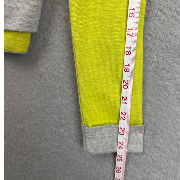 Tricot Wool Blend Sweater Italian Chartreuse Gray Sequins SZ 4 Quiet Luxury - Picture 6 of 10